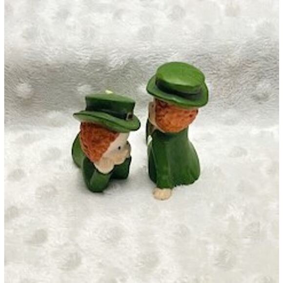 Vintage Lefton Irish St. Patrick's Ceramic Leprechaun Figures-RARE - Picture 5 of 8